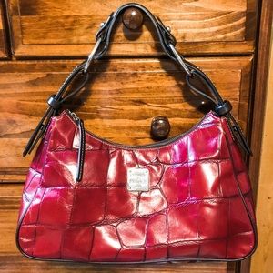 Dooney & Bourke Red Croc Shoulder Bag